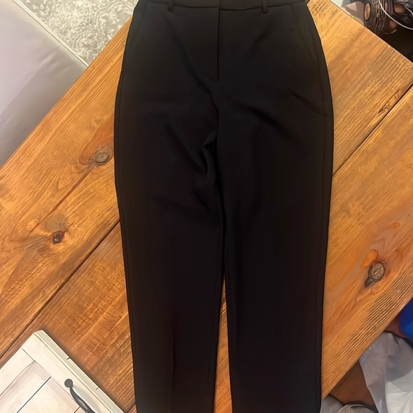 Express Editor Straight Super High-Rise black ankle pant - Picture 1 of 11